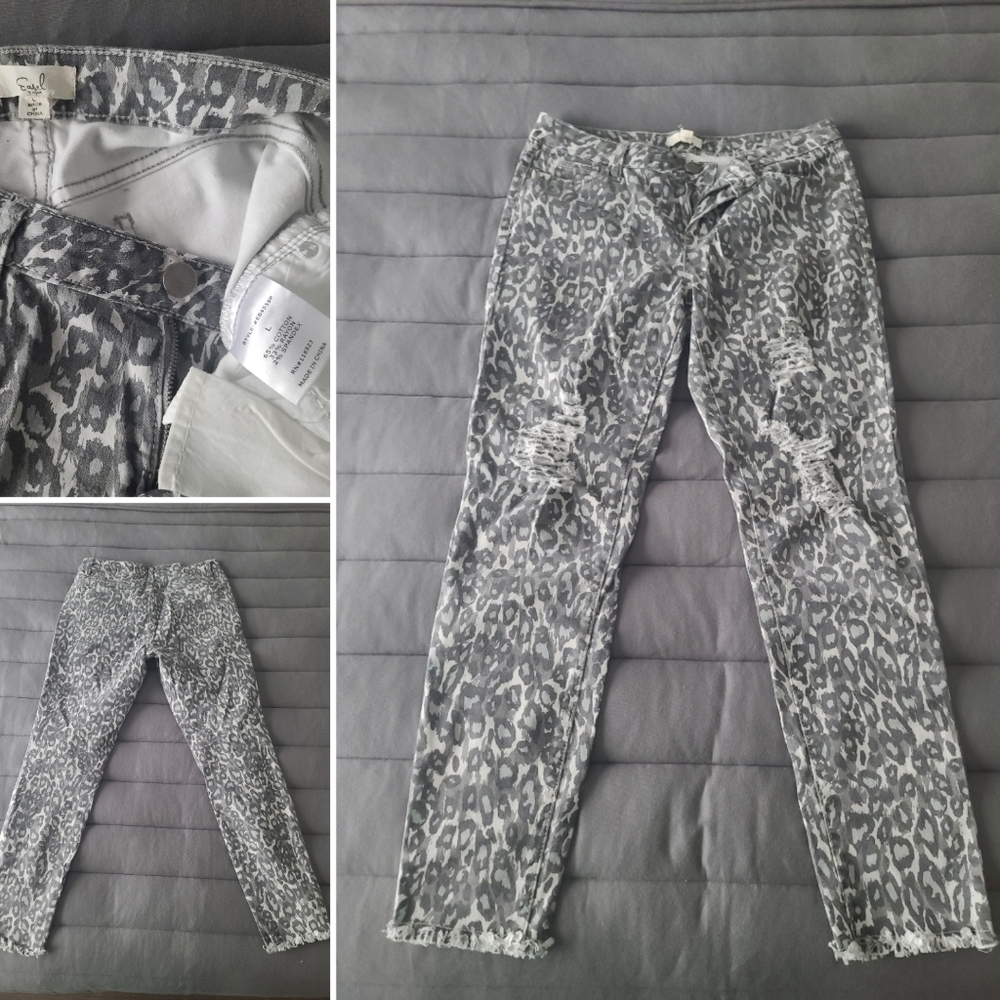 Easel Leopard Print Pants